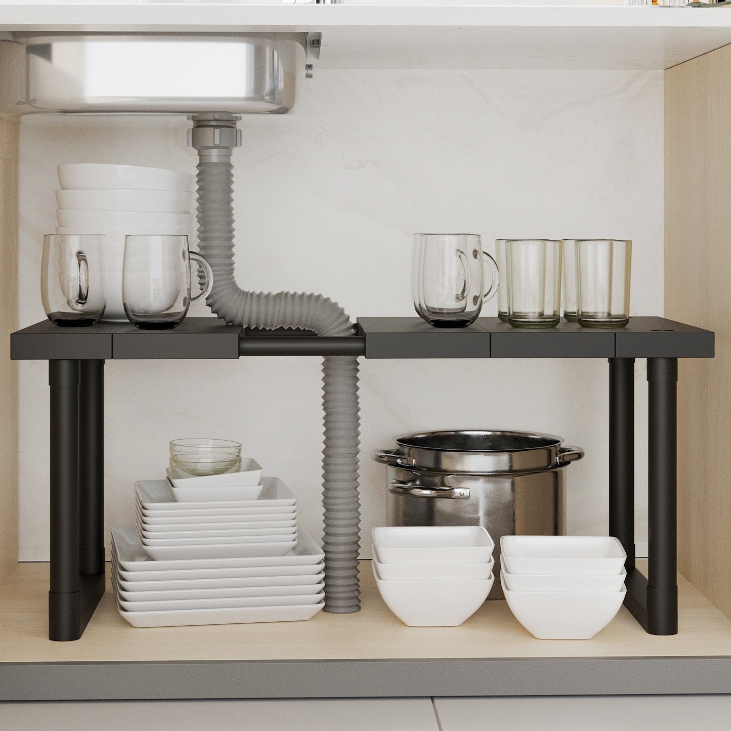 Akıllı Lavabo Altı Düzenleyici Raf™